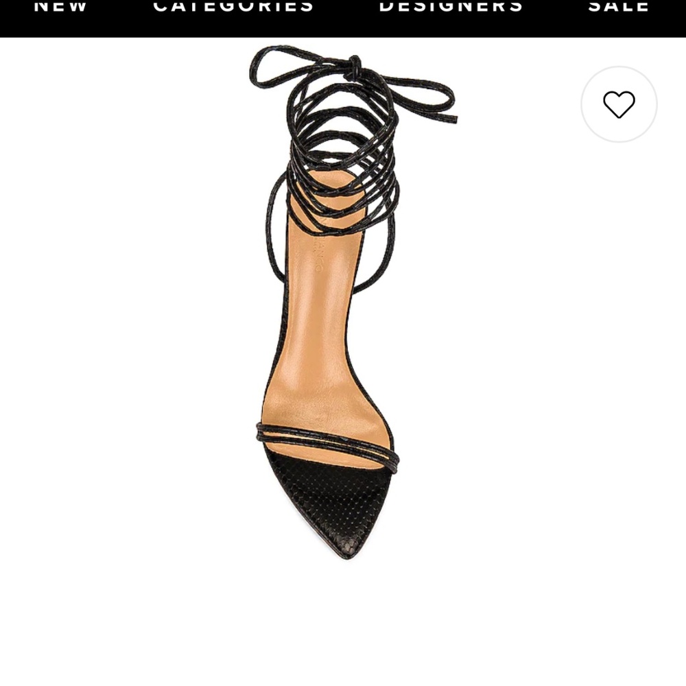 Millie Sandal in Black Snake Tony Bianco